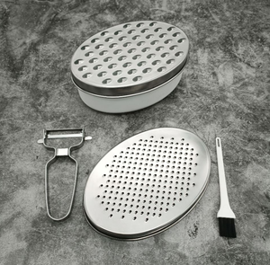 Râpe à fromage zesteur d'agrumes et de citron avec récipient de stockage des aliments et couvercle-Parfait pour les fromages durs au parmesan ou au cheddar doux, le gingembre - Product Image 6
