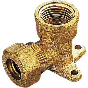 Raccordo a compressione flangiato femmina TIEMME con O-Ring per tubi e raccordi in rame, dimensione 18 x 1/2 pollici - Product Image 3