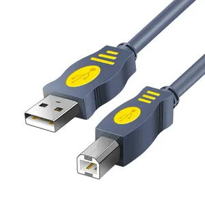 3M USB打印电缆，带芯片无氧铜方形端口UV打印机数据线全铜USB 2.0