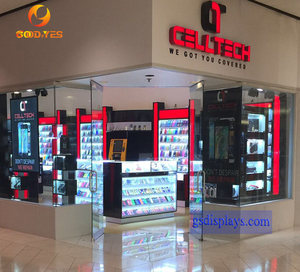 Hiện đại thân thiện với môi trường và bền điện thoại sửa chữa kiosk điện thoại di động hiển thị đứng điện thoại di động Phụ Kiện Showcase kiosk - Product Image 1