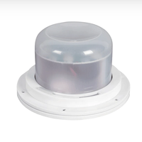 Base Luminosa LED RGBW in Plastica da 120mm con Telecomando, Batteria Ricaricabile, 16 Modalità di Cambio Colore per Mobili/Tavoli