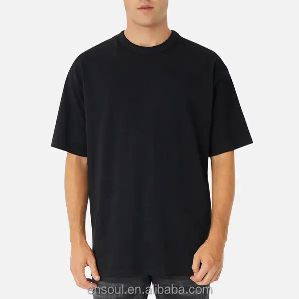 Custom Mens Oversize T-Shirt Print Logo 100% Cotton Plus Size Tee Shirt Big And Tall T-Shirts Loose Fit T Shirt