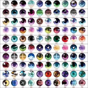 Animal de peluche de juguete, ojos de cristal, Ojos de cabujón, 6mm, 8mm, 10mm, 12mm, foto hecha a mano, cabujones de cristal, accesorios para hacer DIY - Product Image 4