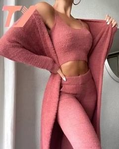 Gran oferta, conjuntos de <span class=keywords><strong>invierno</strong></span> de tres <span class=keywords><strong>piezas</strong></span> para <span class=keywords><strong>mujer</strong></span>, conjuntos de <span class=keywords><strong>Invierno</strong></span> para <span class=keywords><strong>mujer</strong></span>, PIJAMAS - Product Image 2