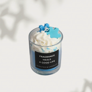 Bougies parfumées en <span class=keywords><strong>cire</strong></span> <span class=keywords><strong>de</strong></span> <span class=keywords><strong>soja</strong></span> <span class=keywords><strong>de</strong></span> couleur crème, petit modèle <span class=keywords><strong>de</strong></span> mèche <span class=keywords><strong>de</strong></span> yoga sans fumée pour décoration <span class=keywords><strong>de</strong></span> la maison - Product Image 1