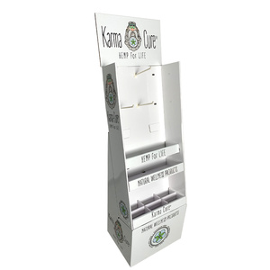 Présentoir de sol en carton ondulé pliable imprimé personnalisé avec crochets pour la promotion du magasin et le présentoir de magasin - Product Image 6