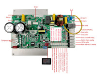 Controlador de Bomba de Calor Inverter para HVAC, Placa de Circuito Impreso Personalizada PCBA, 220V HASL FR4 ELECHICO ISO9001 ROHS
