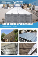 Wärmeisolierende, UV-beständige, wasserdichte UPVC-Dachplatte, Hohlkammer-Kunststoffdachziegel für Wohnhäuser, Lagerhallen und landwirtschaftliche Gebäude
