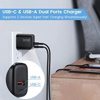 Oplaadadapters Groothandel 30W Gan Snellader Au vierkante Reisaanpasser Universele Australische Gecertificeerde Draagbare Telefoonlader