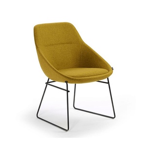 European Fabric Reception <b>Sofa</b> Chair Minimalist Wooden Lounge Home Chair Leisure <b>Office</b> Chairs for Living Room - Product Image 5