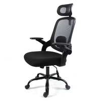Chaise de bureau ergonomique pivotante en maille respirante à dossier haut pour la vente en gros