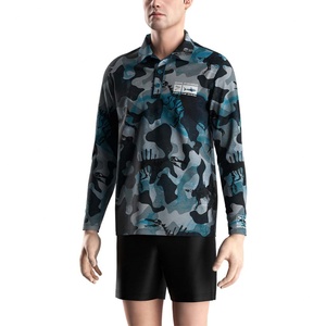 Polo de pêche à séchage rapide CatchEase, polo de golf anti-humidité, polos de pêche pour hommes à manches longues imprimés camouflage - Product Image 5