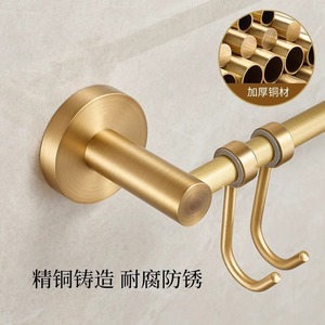 Toallero de cobre Faber, color dorado, capacidad de carga de 15 kg, barra de almacenamiento para baño con ganchos para toallas y accesorios - Product Image 2
