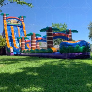 <span class=keywords><strong>Tobogán</strong></span> Acuático Inflable <span class=keywords><strong>de</strong></span> Grado Comercial <span class=keywords><strong>de</strong></span> 18 pies, Color Azul Mármol, con Piscina, <span class=keywords><strong>para</strong></span> <span class=keywords><strong>Jardín</strong></span> o Escuela - Product Image 6