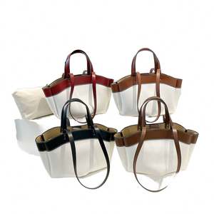 Bolsos de Mano de Cuero para Mujer, Bolsos de Hombro de Viaje Impermeables con Logotipo Personalizado, Bolsos de Trabajo de Gran Capacidad para Mujer de Negocios - Product Image 1