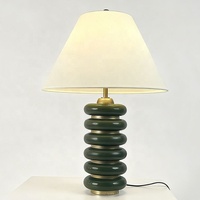Lampe de bureau en marbre avec abat-jour en tissu, excellente décoration, fabriquée par des professionnels