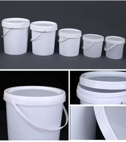 Vente en gros de seaux en plastique de qualité alimentaire 1L3L5L seau à frites à vendre seau alimentaire en plastique avec logo imprimé avec couvercles