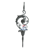 Panel de Hierro Forjado Decorativo para Puerta y Valla 710*640 mm, Accesorios de Hierro Forjado Directo de Fábrica
