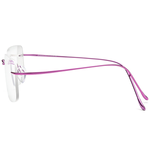 Borregls Không Có Vành Titan Kính Khung Men 2025 Thiết Kế Thương Hiệu Ultralight Không Khung Vuông Kính Mắt Phụ Nữ Kính Quang Học 85634 - Product Image 5