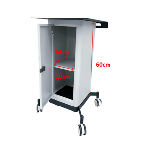 Carrito Profesional para Equipos de Belleza con 4 Ruedas y Gabinete para Salón y Dispositivos Médicos - Product Image 4