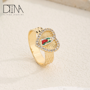 Anello Madonna con Zircone a Forma di Cuore, Regalo per la Festa della Mamma, Anillo De La Virgen Del Amor - Product Image 3