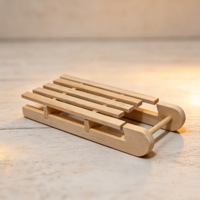 Ensemble de meubles miniatures en bois à l'échelle 1/2 pour maison de poupée