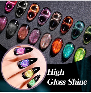 Esmalte de Uñas con Brillo Efecto Ojo de Gato 9D, 7.3ml, Reflectante, Magnético, con Diamantes, Gel UV, 12 Colores - Product Image 5