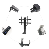 Support de télévision électrique motorisé réglable de haute qualité pour salon, construction métallique, garantie de 5 ans
