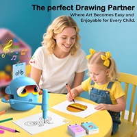Nouveau robot de dessin intelligent en plastique KK, jouet éducatif écologique, coffret cadeau pour l'apprentissage précoce des enfants