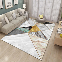 Modern Eco-Friendly Abstract Decor Area Rugs Machine Made Medium Pile Easy Clean Home Office Carpet Floor Mat Anti-Slip