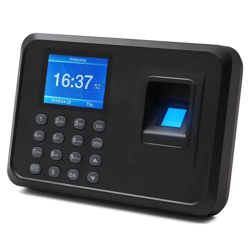 DW-F01 Hoge Snelheid 2.4 Inch Biometrische Apparaat Vingerafdruk Tijdregistratie