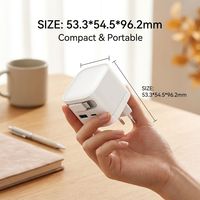 Adaptateur secteur GaN 35W personnalisé à haute puissance avec prise EU et câble de données pour téléphone portable