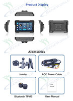 Haute qualité prix usine Carplay Android Auto écran tactile IPX7 étanche GPS Navigation sans fil Carplay moto écran