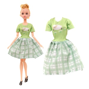 Nuovo Set di Vestiti per Bambole da 30cm con Abito a Quadri, Giocattolo per Bambine, <span class=keywords><strong>Abbigliamento</strong></span> alla Moda (Bambole Non Incluse) - Product Image 5