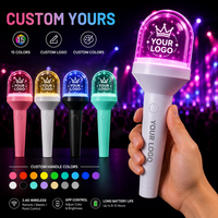 Control Remoto 2.4G Personalizado, Barra de Luz Giratoria Kpop de 15 Colores con Logotipo para Conciertos, Reuniones de Fans y Festivales de Música de Fábrica