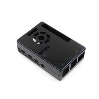 Casing Plastik ABS Raspberry Pi Generasi ke-4 Raspberry Pi 4B, Kotak Pelindung dengan Disipasi Panas Terintegrasi