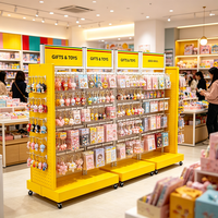 Présentoirs Pop-up, Étagères Double Face pour Minimarché, Accessoires de Présentation de Produits pour Magasins, Gondoles Métalliques pour Supermarché