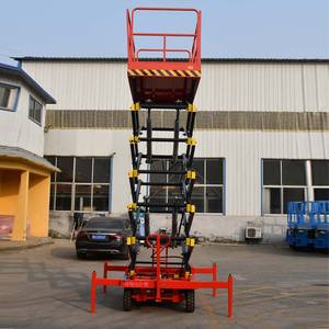 Platform Kerja Udara Hidrolik Elektrik Scissor Lift 6-20m, Scissor Lift Mobile - Product Image 6