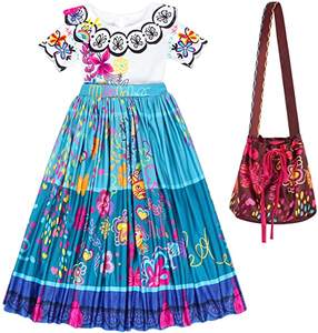 Costume da Cosplay Mirabel all'Ingrosso, Abito da Principessa <span class=keywords><strong>Madrigal</strong></span> di Encanto per Bambini, per Carnevale e Feste in Maschera - Product Image 2