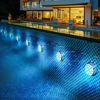 Lampe de plongée à LED colorée RVB pour aquarium Lampe de piscine étanche pour téléphone portable APP Télécommande Lampes de jardin