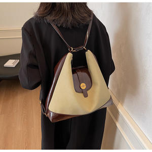 Elegante Mochila De mujer colorblock con diseño de color contrastante, perfecta para el uso diario - Product Image 5