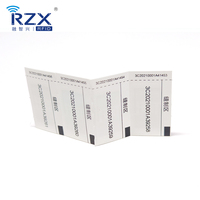 860-960Mhz RFID imperméable imprimable en nylon tissé étiquette UHF Textile blanchisserie étiquettes pour hôtel hôpital nettoyage à sec magasin