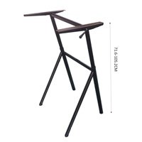 Bureau debout pneumatique moderne réglable pour ordinateur et bureau Design pieds hauts convertibles