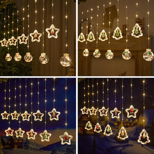 Guirlande lumineuse à <span class=keywords><strong>LED</strong></span> pour décoration <span class=keywords><strong>de</strong></span> Noël, guirlande lumineuse, étoiles, bonhomme <span class=keywords><strong>de</strong></span> neige, père Noël, décoration intérieure, fête, vacances - Product Image 2