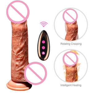 Aiersha Thuring Dildo Seksspeeltjes Verwarming Vibrerende G-Spot Stimulatie Realistische Vibrator Dildo 'S - Product Image 4
