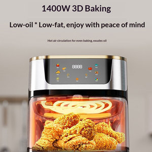 <span class=keywords><strong>Freidora</strong></span> de <span class=keywords><strong>Aire</strong></span> Eléctrica Moderna de 12L sin Aceite con Pantalla LCD, Multifunción, Fácil de Limpiar, para Uso Doméstico, en Stock - Product Image 2