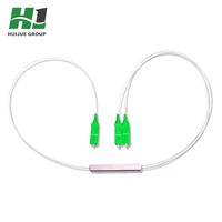 Divisor PLC de Tubo de Acero Mini HJ 1x8 1x16 1x32, Compatible con Telcordia, Baja Pérdida de Inserción, Módulo Compacto, Conector SC/APC, GSM/GPRS