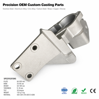 Support de réceptacle en métal moulé sur mesure, plaque de montage OEM pour tube de poteau, corps angulaire et siège incurvé, vente en gros directe usine
