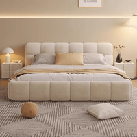 Cadre de lit ottoman rembourré sur mesure avec rangement à vérin à gaz - Base de lit plateforme moderne Fabricant de lits OEM/ODM