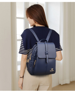 Mochilas de Piel Sintética al por Mayor, Elegantes y de Lujo para Mujer, Mochilas Multiusos con Cierre, Mochilas Veganas Nuevas Personalizadas para Mujer - Product Image 2